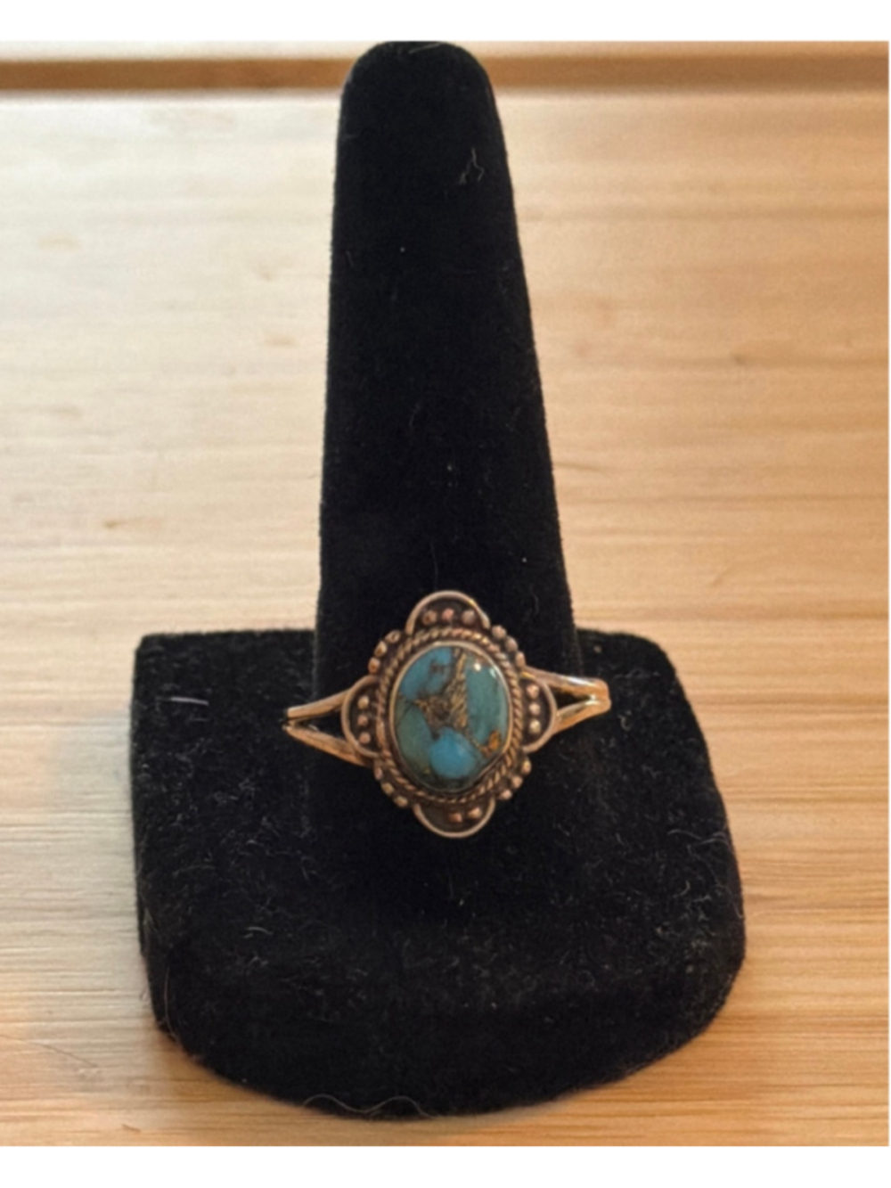 Women's Unbranded Aura’s Oddities Boutique 925 turquoise Stone Ring, Size 9